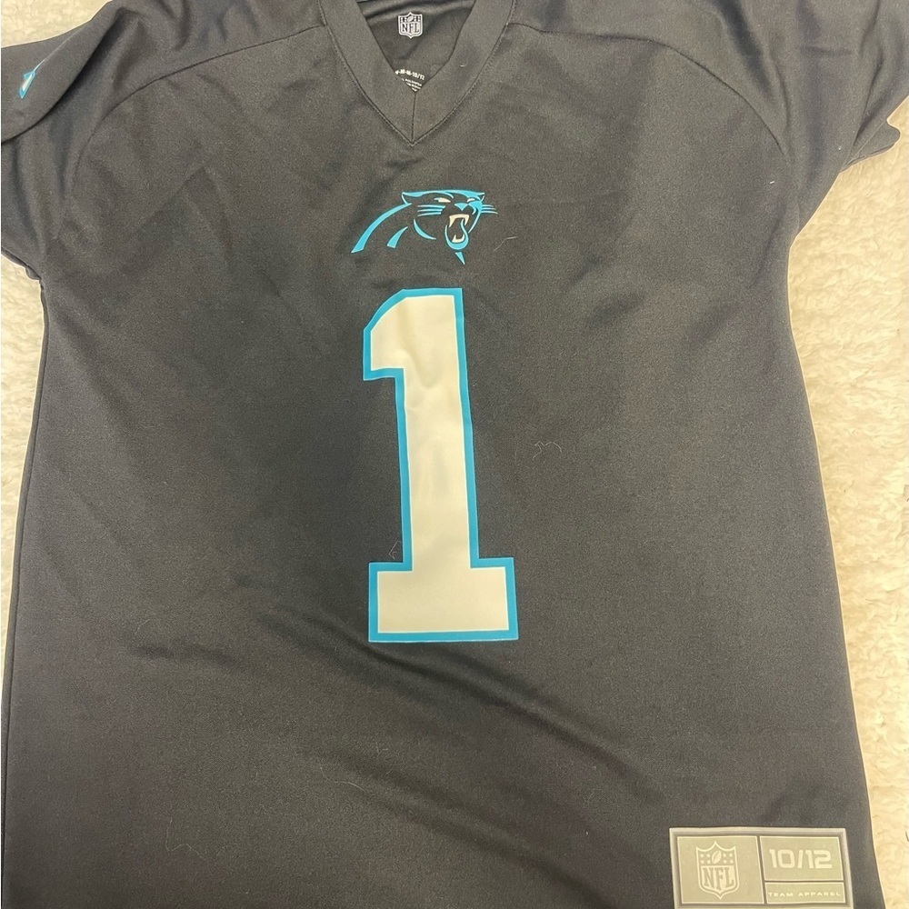 NFL Team Apparel Youth Cam Newton Carolina Panthers Jersey